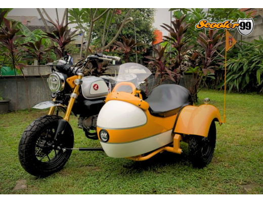 Sidecar Kit for Honda Monkey Yellow Edition
